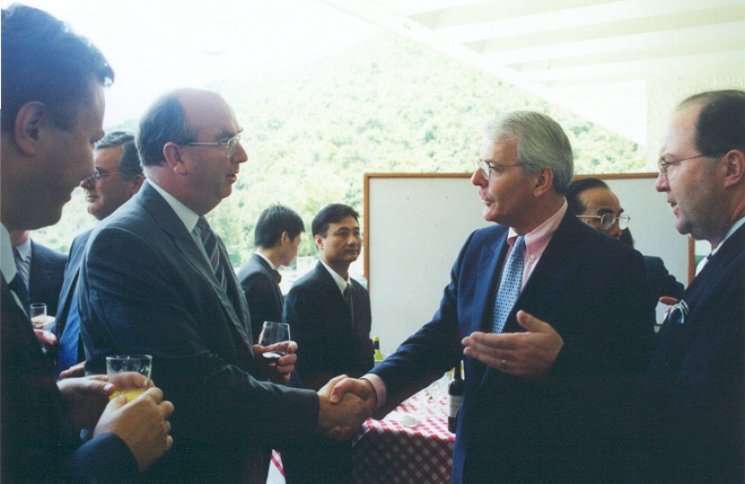 John Major in Hong Kong