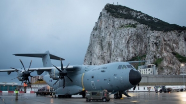 RAF A400 Delivering COVID19 Vaccine Gibraltar 090121 CREDIT MOD